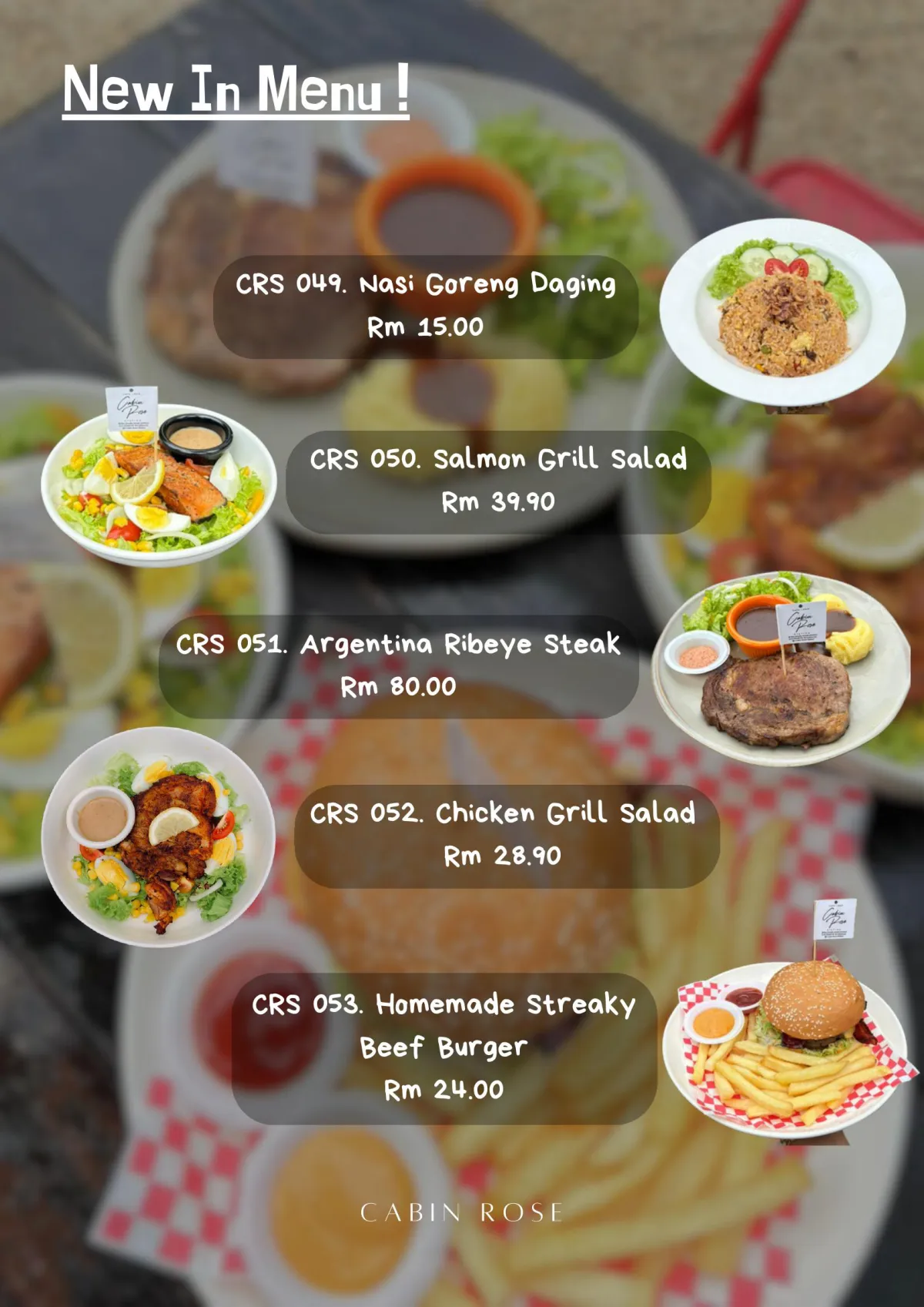 Menu Cabin Rose Station, muka surat 8